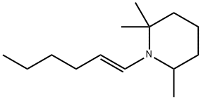 Piperidine, 1-(1E)-1-hexen-1-yl-2,2,6-trimethyl- 구조식 이미지