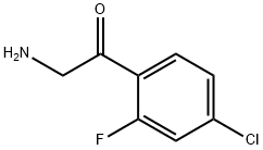 Ethanone, 2-amino-1-(4-chloro-2-fluorophenyl)- 구조식 이미지