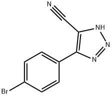 1H-1,2,3-Triazole-5-carbonitrile, 4-(4-bromophenyl)- Structure