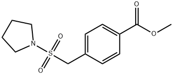 Methyl 4-[(pyrrolidine-1-sulfonyl)methyl]benzoate Structure