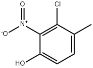 3-Chloro-4-methyl-2-nitrophenol Structure