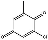 2,5-Cyclohexadiene-1,4-dione, 2-chloro-6-methyl- Structure