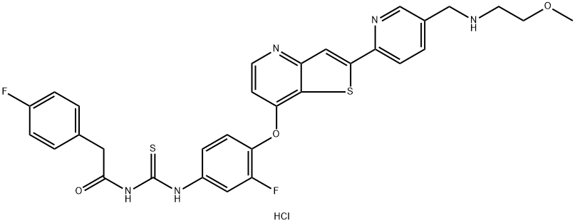 Glesatinib (hydrochloride) 구조식 이미지
