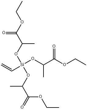 3,5,8-Trioxa-4-siladecanoic acid, 4-ethenyl-4-(2-ethoxy-1-methyl-2-oxoethoxy)-2,6-dimethyl-7-oxo-, ethyl ester Structure