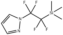 1H-Pyrazole, 1-[1,1,2,2-tetrafluoro-2-(trimethylsilyl)ethyl]- Structure