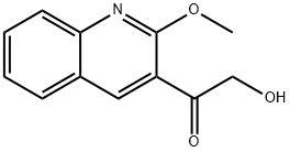 Ethanone, 2-hydroxy-1-(2-methoxy-3-quinolinyl)- Structure