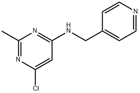 4-Pyrimidinamine, 6-chloro-2-methyl-N-(4-pyridinylmethyl)- Structure