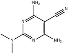 4,6-Diamino-2-(dimethylamino)pyrimidine-5-carbonitrile Structure