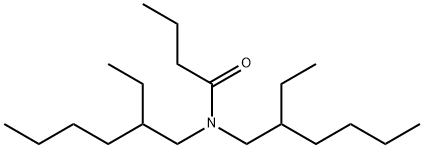 N,N-Bis(2-ethylhexyl)butyramide 구조식 이미지