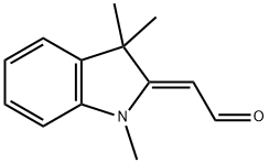 Acetaldehyde, 2-(1,3-dihydro-1,3,3-trimethyl-2H-indol-2-ylidene)-, (2Z)- 구조식 이미지
