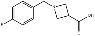 3-Azetidinecarboxylic acid, 1-[(4-fluorophenyl)methyl]- Structure