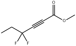 2-Hexynoic acid, 4,4-difluoro-, methyl ester Structure