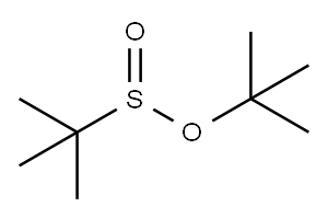 2-Propanesulfinic acid, 2-methyl-, 1,1-dimethylethyl ester 구조식 이미지