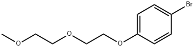 Benzene, 1-bromo-4-[2-(2-methoxyethoxy)ethoxy]- Structure