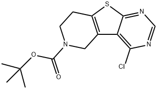 TERT-BUTYL4-CHLORO-7,8-DIHYDROPYRIDO[3',4':4,5]THIENO[2,3-D]PYRIMIDINE6(5H)-CARBOXYLAT Structure