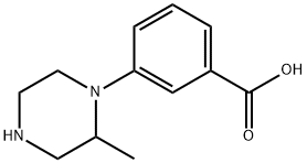 3-(2-methyl-1-piperazinyl)benzoic acid Structure
