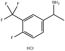 Benzenemethanamine, 4-fluoro-α-methyl-3-(trifluoromethyl)-, hydrochloride (1:1) 구조식 이미지