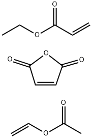 2-Propenoic acid, ethyl ester, polymer with ethenyl acetate and 2,5-furandione, hydrolyzed Structure