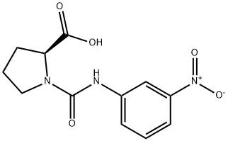 L-Proline, 1-[[(3-nitrophenyl)amino]carbonyl]- Structure