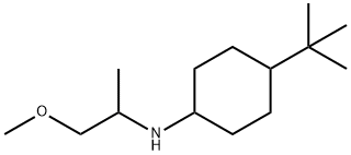 Cyclohexanamine, 4-(1,1-dimethylethyl)-N-(2-methoxy-1-methylethyl)- Structure