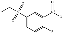 Benzene, 4-(ethylsulfonyl)-1-fluoro-2-nitro- Structure