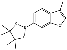 Benzofuran, 3-methyl-6-(4,4,5,5-tetramethyl-1,3,2-dioxaborolan-2-yl)- Structure
