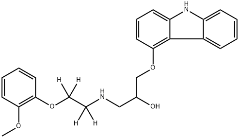 (±)-Carvedilol-d4 Structure