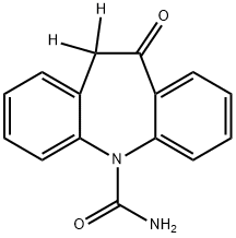 5H-Dibenz[b,f]azepine-10-d-5-carboxamide, 10,11-dihydro-10-d-11-oxo- Structure