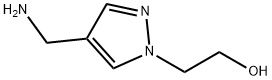 1H-Pyrazole-1-ethanol, 4-(aminomethyl)- Structure