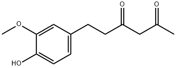 2,4-Hexanedione, 6-(4-hydroxy-3-methoxyphenyl)- Structure