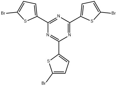 2,4,6-Tris(5-bromothiophen-2-yl)-1,3,5-triazine Structure