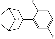 8-Azabicyclo[3.2.1]octane, 3-(2,5-difluorophenyl)- 구조식 이미지