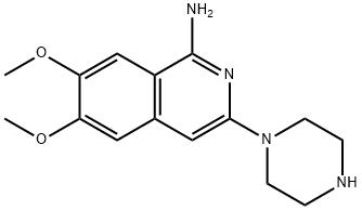 1-Isoquinolinamine, 6,7-dimethoxy-3-(1-piperazinyl)- Structure