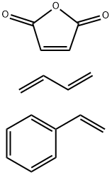 POLYSTYRENE-BLOCK-POLY(ETHYLENE-RAN-BUTYLENE)-BLOCK-POLY-STYRENE-GRAFT-MALEIC ANHYDRIDE Structure