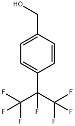 Benzenemethanol, 4-[1,2,2,2-tetrafluoro-1-(trifluoromethyl)ethyl]- Structure