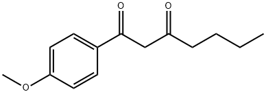 1,3-Heptanedione, 1-(4-methoxyphenyl)- 구조식 이미지