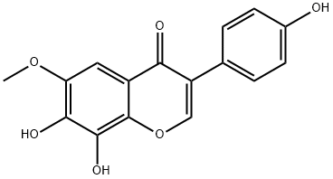 8-HYDROXYGLYCITEIN Structure