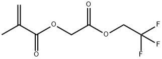 2-Propenoic acid, 2-methyl-, 2-oxo-2-(2,2,2-trifluoroethoxy)ethyl ester Structure