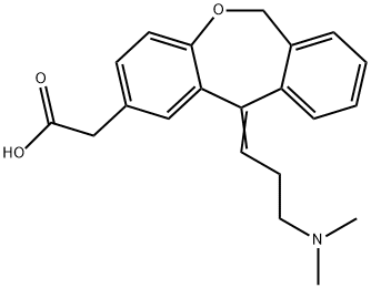Dibenz[b,e]oxepin-2-acetic acid, 11-[3-(dimethylamino)propylidene]-6,11-dihydro- 구조식 이미지