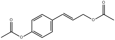 (E)-3-(4-Acetoxyphenyl)allyl Acetate Structure