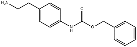 Carbamic acid, N-[4-(2-aminoethyl)phenyl]-, phenylmethyl ester Structure