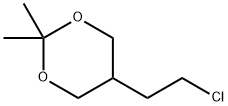 1,3-Dioxane, 5-(2-chloroethyl)-2,2-dimethyl- 구조식 이미지