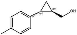 (trans-2-(p-tolyl)cyclopropyl)methanol 구조식 이미지