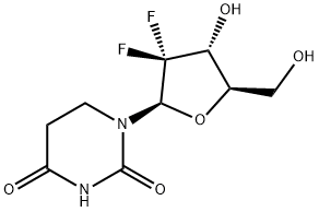 Uridine, 2'-deoxy-2',2'-difluoro-5,6-dihydro- 구조식 이미지