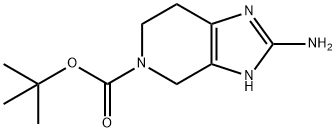 5H-Imidazo[4,5-c]pyridine-5-carboxylic acid, 2-amino-3,4,6,7-tetrahydro-, 1,1-dimethylethyl ester Structure