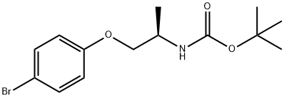 Carbamic acid, N-[(1R)-2-(4-bromophenoxy)-1-methylethyl]-, 1,1-dimethylethyl ester Structure