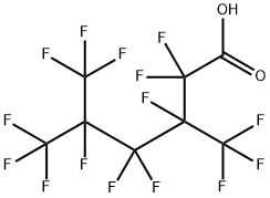 Hexanoic acid, 2,2,3,4,4,5,6,6,6-nonafluoro-3,5-bis(trifluoromethyl)- Structure