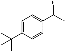 Benzene, 1-(difluoromethyl)-4-(1,1-dimethylethyl)- 구조식 이미지