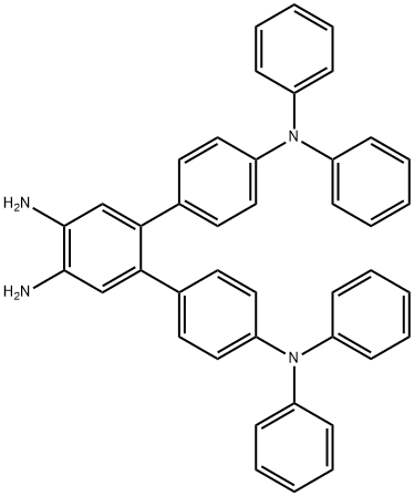 [1,1':2',1''-Terphenyl]-4,4',4'',5'-tetramine, N4,N4,N4'',N4''-tetraphenyl- 구조식 이미지