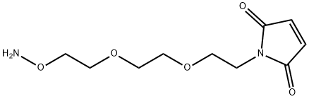 Mal-PEG2-oxyamine 구조식 이미지